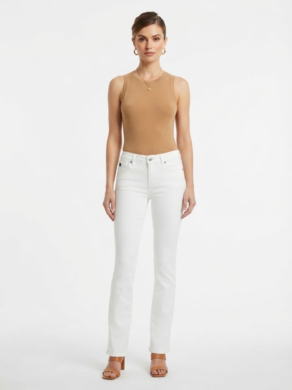 Dear John White Denim Jeans Women’s Size 28 Low Rise Straight Leg Stretch